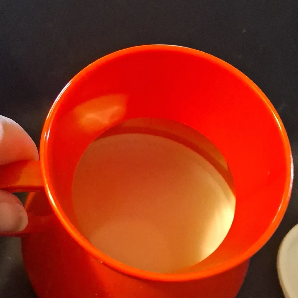 Perryton, TX Red Promotional Mug with White Trim Plastic Travel Wide Base Lid - Picture 5 of 5